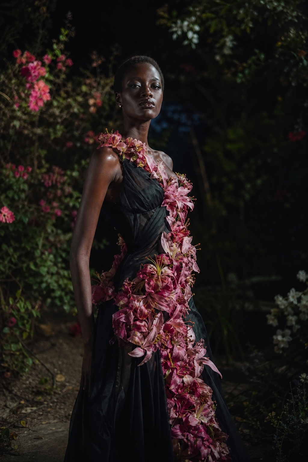 Jardin de nuit — pièce florale